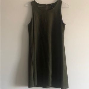 Forever 21 green faux suede dress